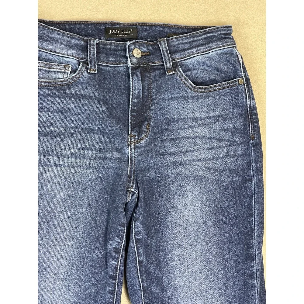Judy‎ Blue Jeans Womens 5/27 Blue Slim Fit Mid Rise Stretch Tapered Denim